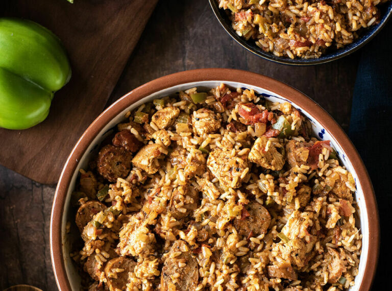 Creole Chicken & Sausage Jambalaya