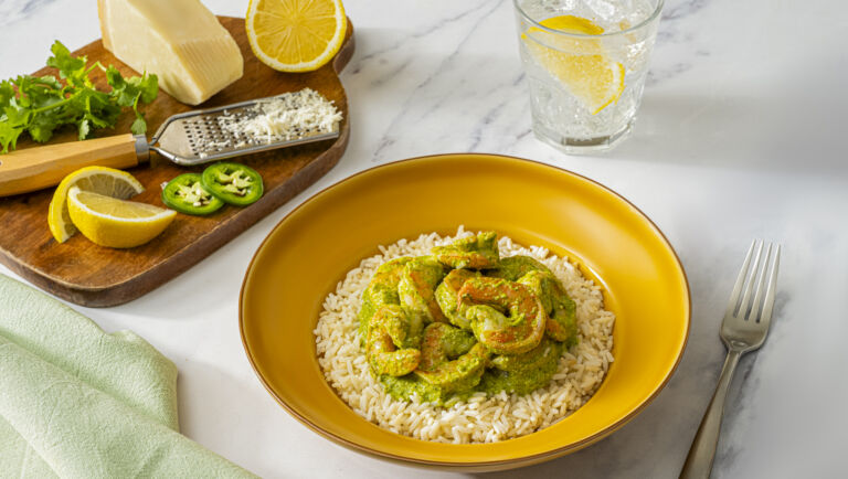 Texas Pesto Shrimp Rice Recipe