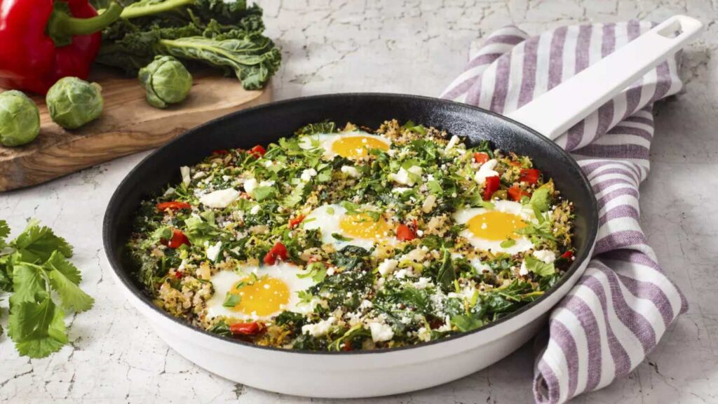 Green Shakshuka with Quinoa
