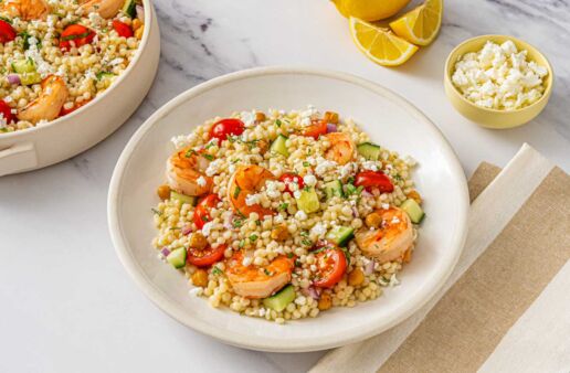 Summer Shrimp Pearl Couscous Salad