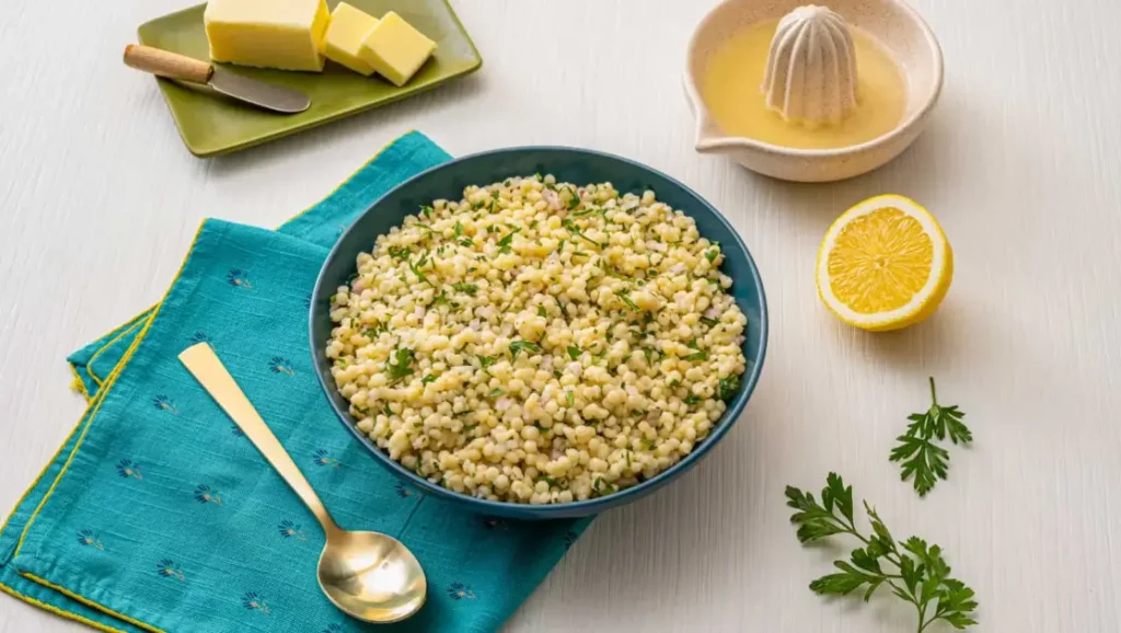 Simple Lemon Butter Pearl Couscous Recipe with SuccessRice